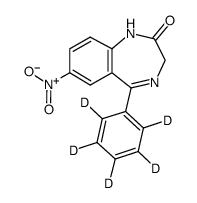 Nitrazepam-d5 Structure