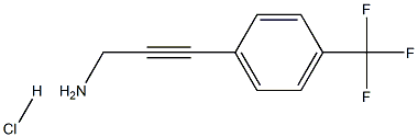 3-[4-(三氟甲基)苯基]丙-2-炔-1-胺盐酸结构式