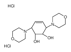 (1S,2S,3R,6R)-3,6-dimorpholin-4-ylcyclohex-4-ene-1,2-diol,dihydrochloride Structure