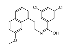 3,5-dichloro-N-[2-(7-methoxynaphthalen-1-yl)ethyl]benzamide结构式