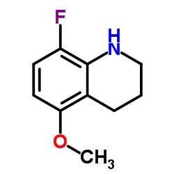 8-Fluoro-5-methoxy-1,2,3,4-tetrahydroquinoline结构式