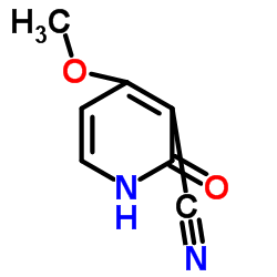 4-Methoxy-2-oxo(4,5,6-13C3)-1,2-dihydro-3-pyridinecarbonitrile Structure