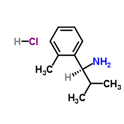 (1S)-2-Methyl-1-(2-methylphenyl)-1-propanamine hydrochloride (1:1)结构式