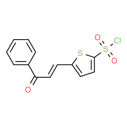 5-(3-OXO-3-PHENYLPROPENYL)THIOPHENE-2-SULFONYLCHLORIDE结构式