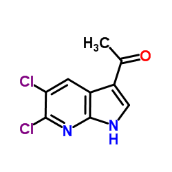 1-(5,6-Dichloro-1H-pyrrolo[2,3-b]pyridin-3-yl)ethanone Structure