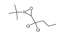 2-(t-Butyl)-3-(1,1-dichlorobutyl)oxaziridine结构式