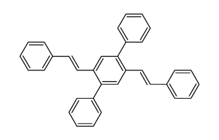 2,5-Diphenyl-1,4-bis(2-phenylethenyl)benzene Structure