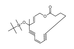 (8Z,13E)-12-(tert-Butyl-dimethyl-silanyloxy)-12-methyl-oxacyclopentadeca-8,13-diene-6,10-diyn-2-one Structure