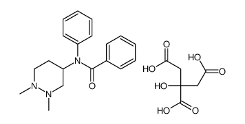 N-(1,2-dimethyldiazinan-4-yl)-N-phenylbenzamide,2-hydroxypropane-1,2,3-tricarboxylic acid Structure