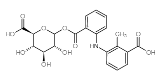 3-Carboxy Mefenamic Acid Acyl-b-D-glucuronide Structure