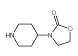 3-(4-Piperidinyl)-2-oxazolidinone结构式