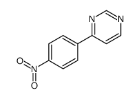 4-(4-硝基苯基)嘧啶结构式