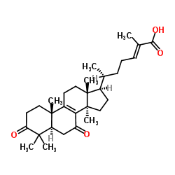 (24E)-3,7-Dioxolanosta-8,24-dien-26-oic acid Structure