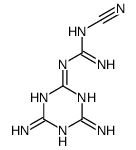 1-cyano-2-(4,6-diamino-1,3,5-triazin-2-yl)guanidine结构式