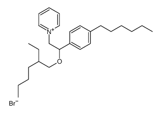 1-[2-(2-ethylhexoxy)-2-(4-hexylphenyl)ethyl]pyridin-1-ium,bromide结构式