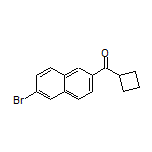(6-溴萘-2-基)(环丁基)甲酮结构式