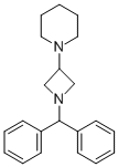 1-[1-(DIPHENYLMETHYL)-3-AZETIDINYL]PIPERIDINE结构式