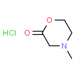 4-Methylmorpholin-2-one hydrochloride structure