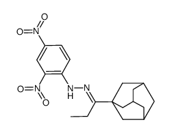 1-[1-(2.4-Dinitro-phenylhydrazono)-propyl]-adamantan结构式