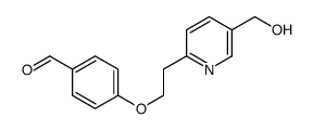 4-[2-[5-(hydroxymethyl)pyridin-2-yl]ethoxy]benzaldehyde Structure