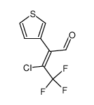 (E)-3-Chloro-4,4,4-trifluoro-2-thiophen-3-yl-but-2-enal Structure