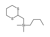 butyl-(1,3-dithian-2-ylmethyl)-dimethylsilane Structure