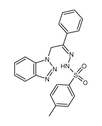 1-(benzotriazol-1-yl)-2-phenylethan-2-one p-tosylhydrazone Structure