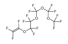 1-[[difluoro(trifluoromethoxy)methoxy]-difluoromethoxy]-1,1,2,2-tetrafluoro-2-(1,2,2-trifluoroethenoxy)ethane结构式