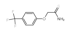 2-[(4-trifluoromethyl)phenoxy]ethanethioamide structure