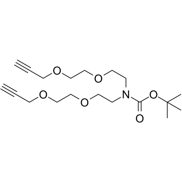 N-Boc-N-bis(PEG2-propargyl) Structure