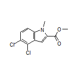 Methyl 4,5-Dichloro-1-methylindole-2-carboxylate Structure