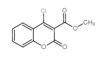 4-氯-2-氧代-2H-色烯-3-羧酸甲酯结构式