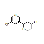 2-(5-氯吡啶-3-基)四氢-2H-吡喃-4-醇结构式