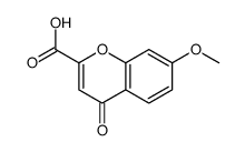 4H-1-BENZOPYRAN-2-CARBOXYLIC ACID, 7-METHOXY-4-OXO-结构式