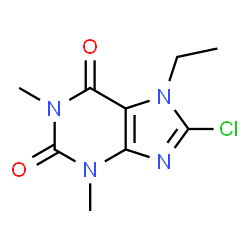 8-Chloro-7-ethyl-1,3-dimethyl-3,7-dihydro-1H-purine-2,6-dione structure