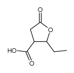 2-ethyl-5-oxo-tetrahydro-furan-3-carboxylic acid结构式