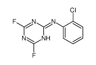 N-(2-chlorophenyl)-4,6-difluoro-1,3,5-triazin-2-amine结构式