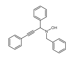 N-benzyl-N-(1,3-diphenyl-prop-2-ynyl)-hydroxylamine Structure