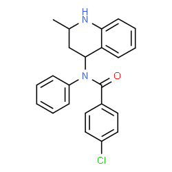 4-Chloro-N-(2-methyl-1,2,3,4-tetrahydroquinolin-4-yl)-N-phenylbenzamide Structure