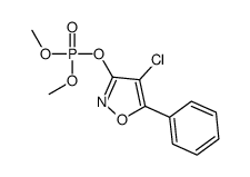 Phosphoric acid, 4-chloro-5-phenyl-3-isoxazolyl dimethyl ester Structure