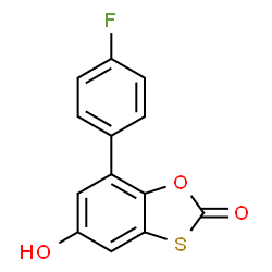 7-(4-fluorophenyl)-5-hydroxybenzo[d][1,3]oxathiol-2-one Structure