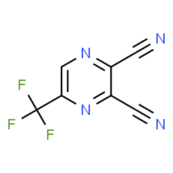 5-(trifluoromethyl)pyrazine-2,3-dicarbonitrile结构式