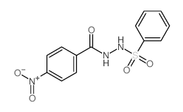 N-(benzenesulfonyl)-4-nitro-benzohydrazide结构式