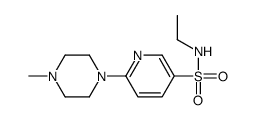 N-ethyl-6-(4-methylpiperazin-1-yl)pyridine-3-sulfonamide结构式