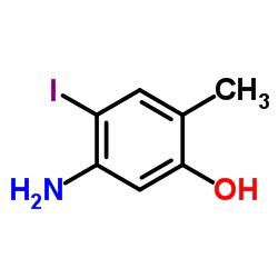 5-Amino-4-iodo-2-methylphenol结构式