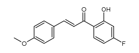 1-(4-fluoro-2-hydroxyphenyl)-3-(4-methoxyphenyl)propenone结构式