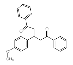 3-(4-methoxyphenyl)-1,5-diphenyl-pentane-1,5-dione structure