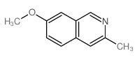 Isoquinoline,7-methoxy-3-methyl- structure