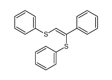 (Z)-(1-phenylethene-1,2-diyl)bis(phenylsulfane)结构式