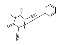 1,4-dimethyl-2,6-dioxo-4-phenylpiperidine-3,5-dicarbonitrile Structure